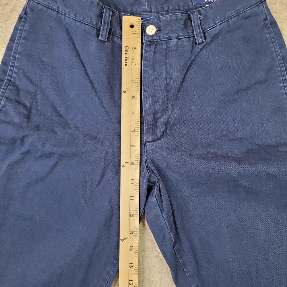 Vineyard Vines Club Chino Pants Mens 30x32 Blue Flat Front Whale Preppy - Picture 9 of 10